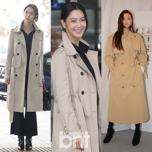 初春怎么穿才时尚？韩女星三款大衣中找答案
