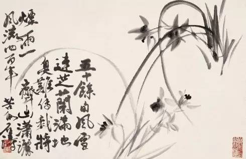 国画写意兰花入门教程视频,写意兰花菊花大师作品欣赏
