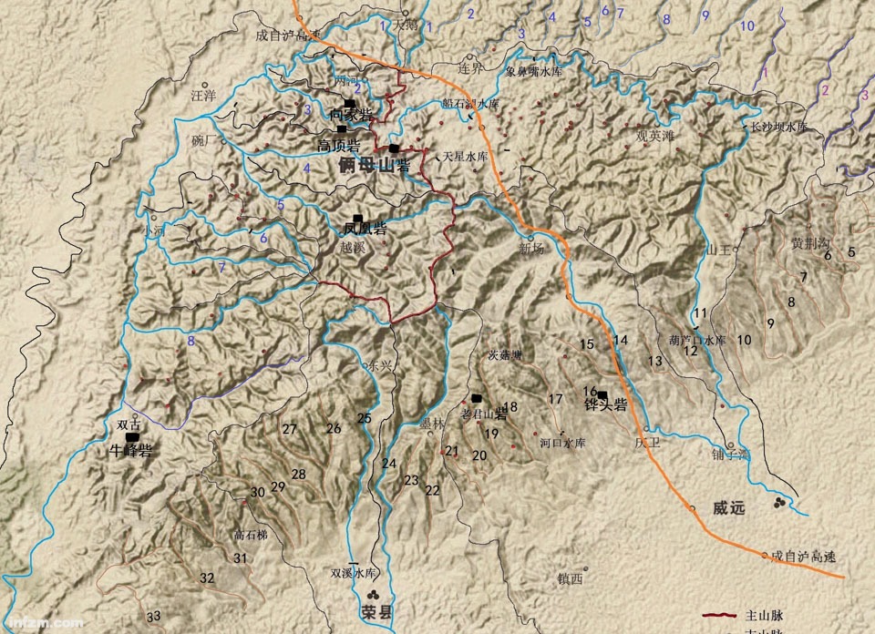 穹窿地貌，古寨凄美
