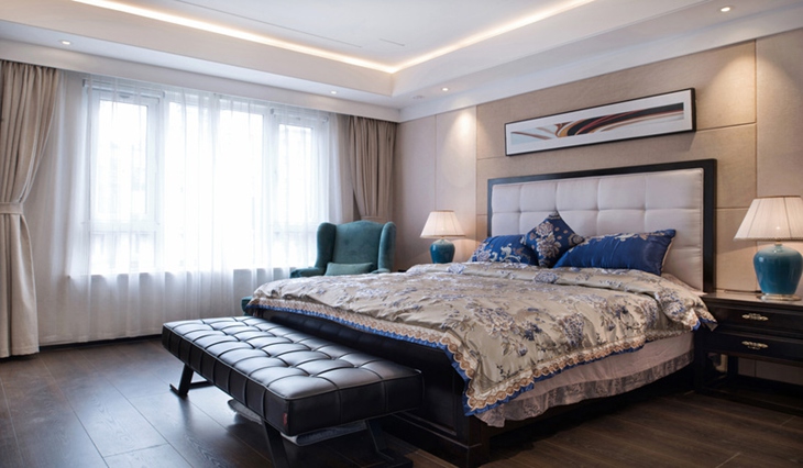 欧式床头软包背景墙效果图,榻榻米床头软包装修效果图