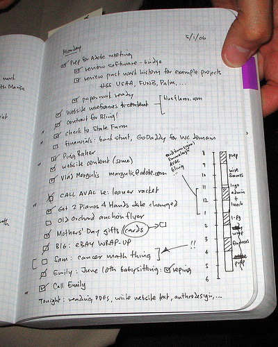 小方格纸本子怎么用,手帐排版和便签纸用法大全