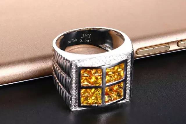 彩宝男戒：男人也可以如此风骚