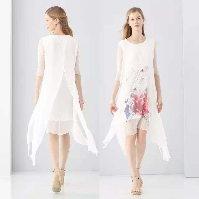 穿上不规则连衣裙，懒女人也一秒变时髦