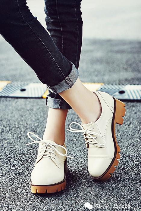 欧美风复古单鞋,欧美复古真皮单鞋图片