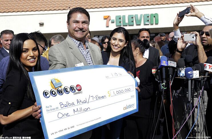 彩票开了1000万,美国开出77亿元彩票大奖