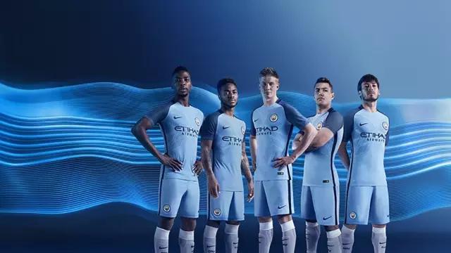 曼城新赛季球衣23-24,正品曼城主场球衣细节