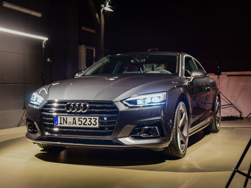 颜值典范新一代奥迪A5敞篷版谍照