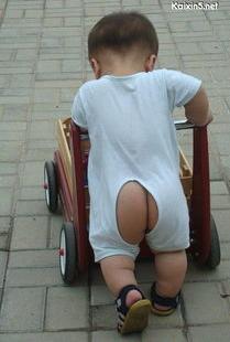 小时候你穿过开裆裤吗？