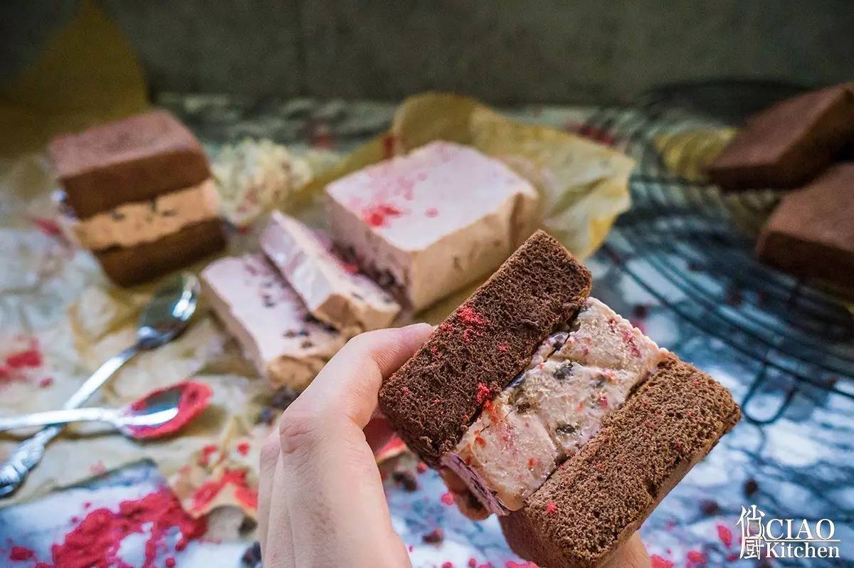 抹茶三明治冰淇淋,冰淇淋三明治吐司