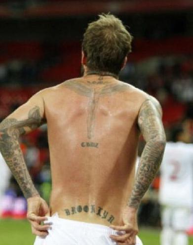 贝克汉姆为什么有那么多纹身,贝克汉姆纹身中文是什么字