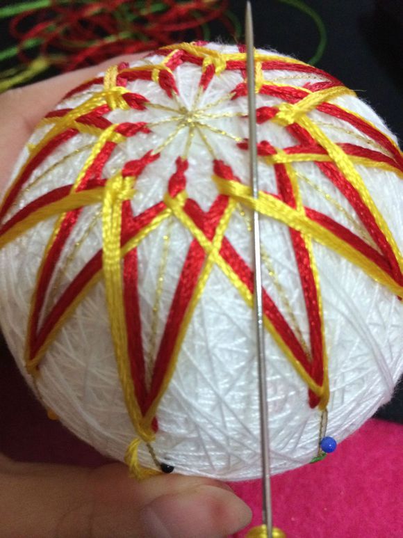 手鞠球多面体图案,手鞠球艺术