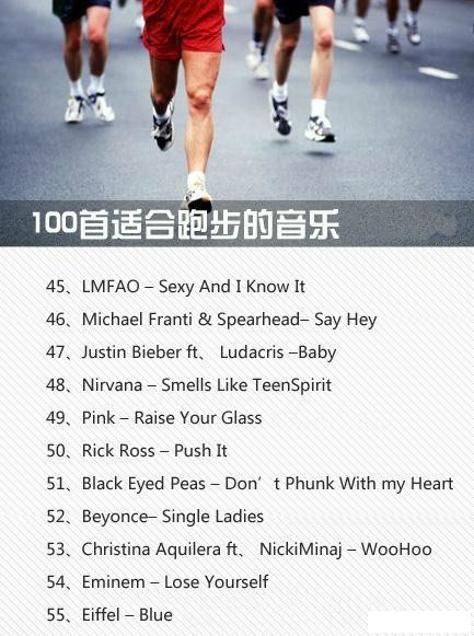 60分钟跑步专用音乐歌曲,100首跑步必听的超然歌曲
