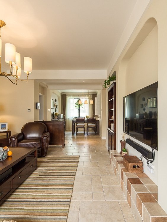 120平米三室两厅轻奢极简效果图,90平米两室一厅简美效果图