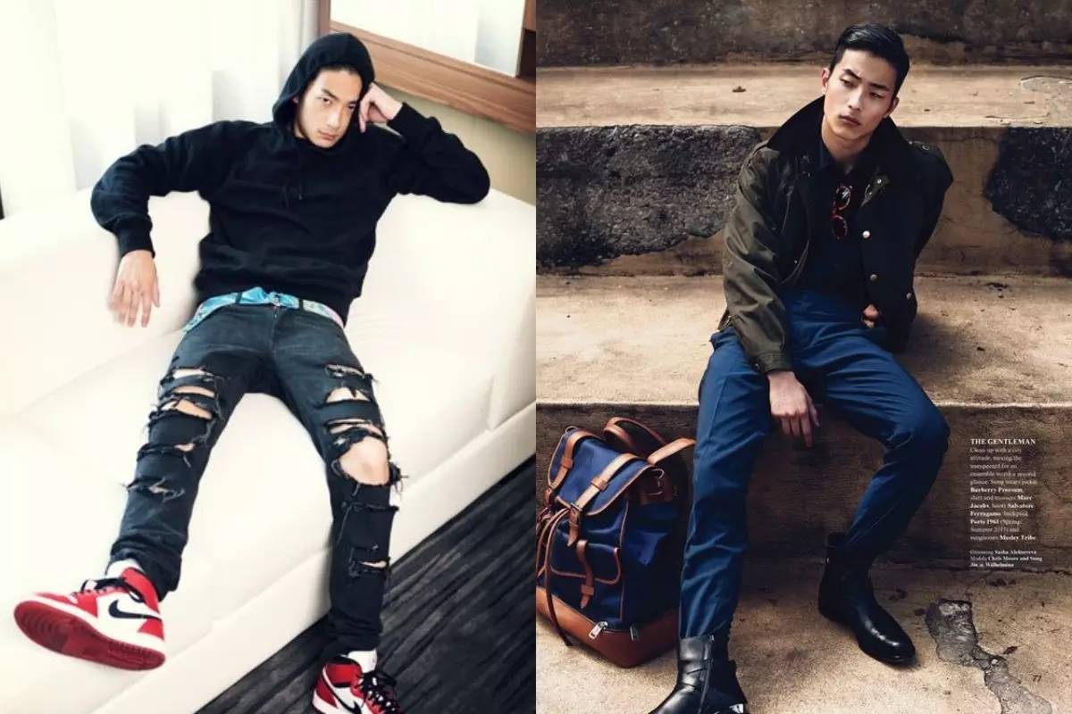 痞帅纹身寸头,寸头纹身潮男图片