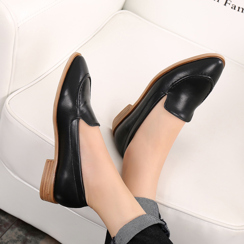 复古文艺森系小皮鞋,小皮鞋复古风