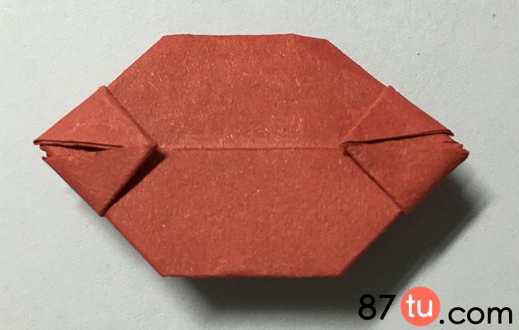 小灯笼折纸教程超简单,用红色折纸和黄色折纸做灯笼