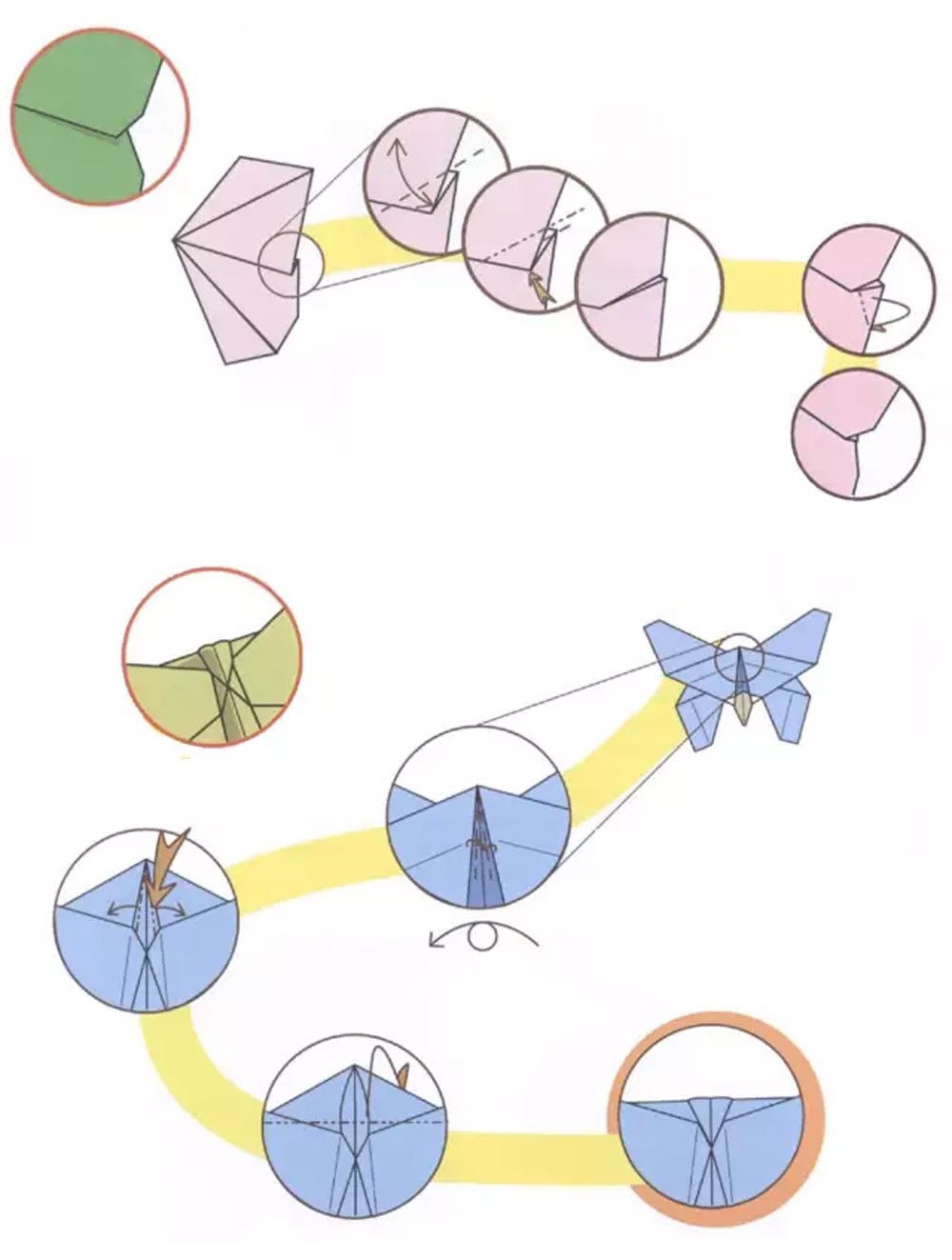 蝴蝶折纸教程超高难度,折纸蝴蝶今日分享