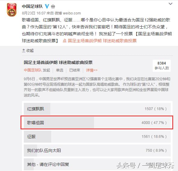 歌唱祖国国足比赛,12强中国队加油