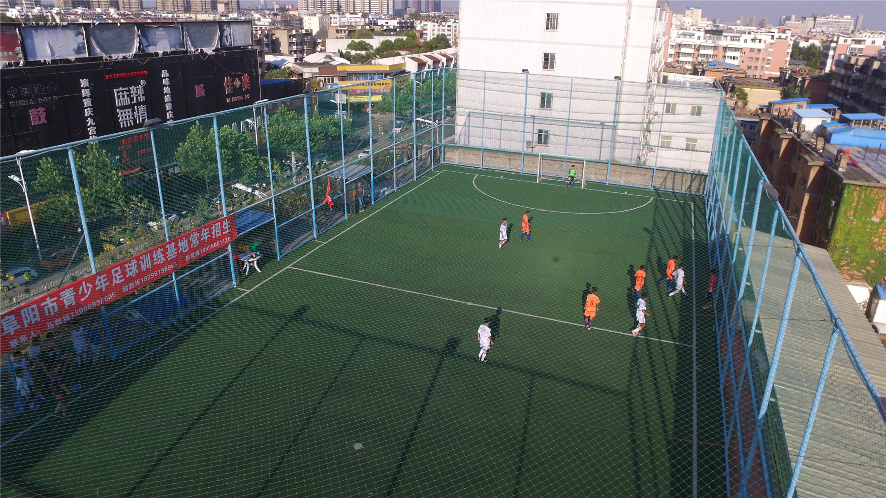 阜阳足球比赛视频,空中看阜阳大型航拍