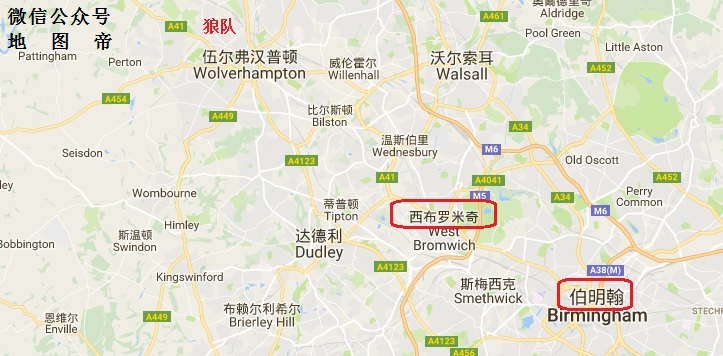 英超城市球队分布图,英超各球队所在城市