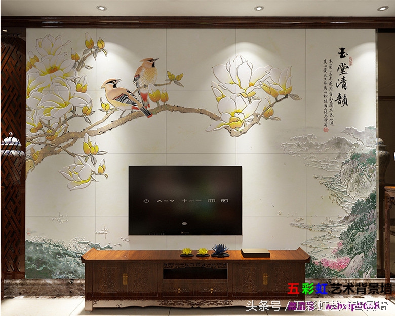 现代中式艺术漆电视背景墙,新中式电视背景墙雕刻