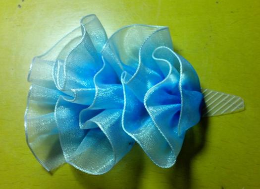 丝带蝴蝶结发卡视频教程,蝴蝶结发卡透明丝带手工制作