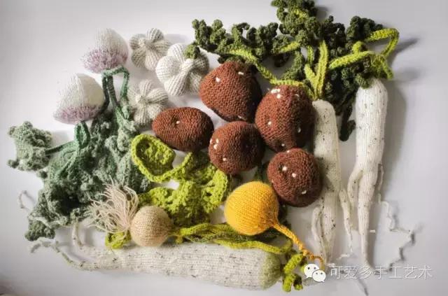 毛线编织蔬菜大全图解,手残党学会的毛线编织小技巧