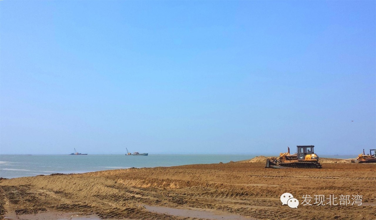 钦州人工海滨浴场,广西钦州港沙滩