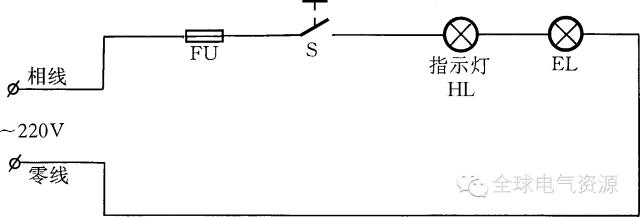 各种灯具线路接线图,单个灯具接线示意图