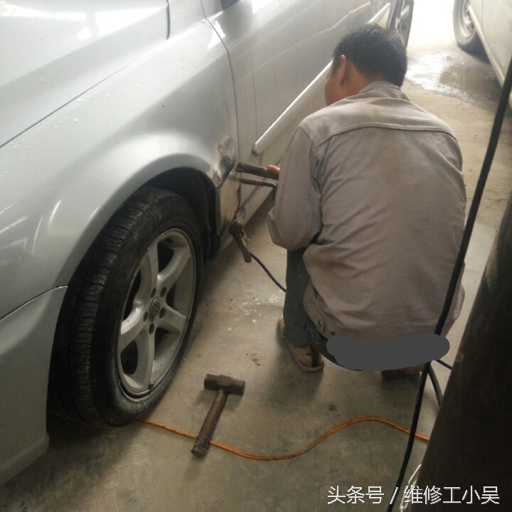 汽车钣金有个洞怎么补,汽车钣金破了一个洞