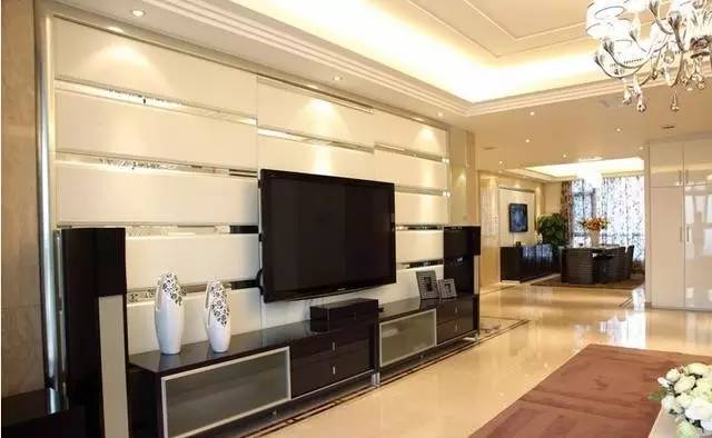 简单实用大面积电视背景墙,不踩坑的电视背景墙