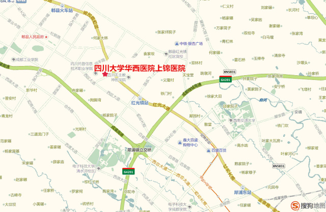 华西医院上锦分院在哪里,华西上锦医院有泌尿科吗