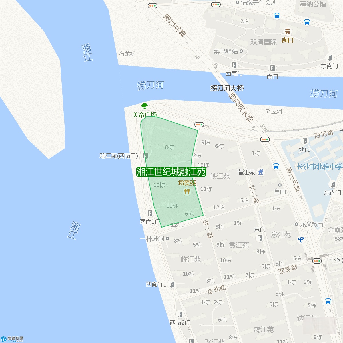 长沙市开福区湘江世纪城融江苑,湘江世纪城融江苑