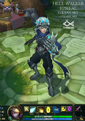 英雄联盟ez皮肤特效展示,lol狗头地狱火皮肤特效