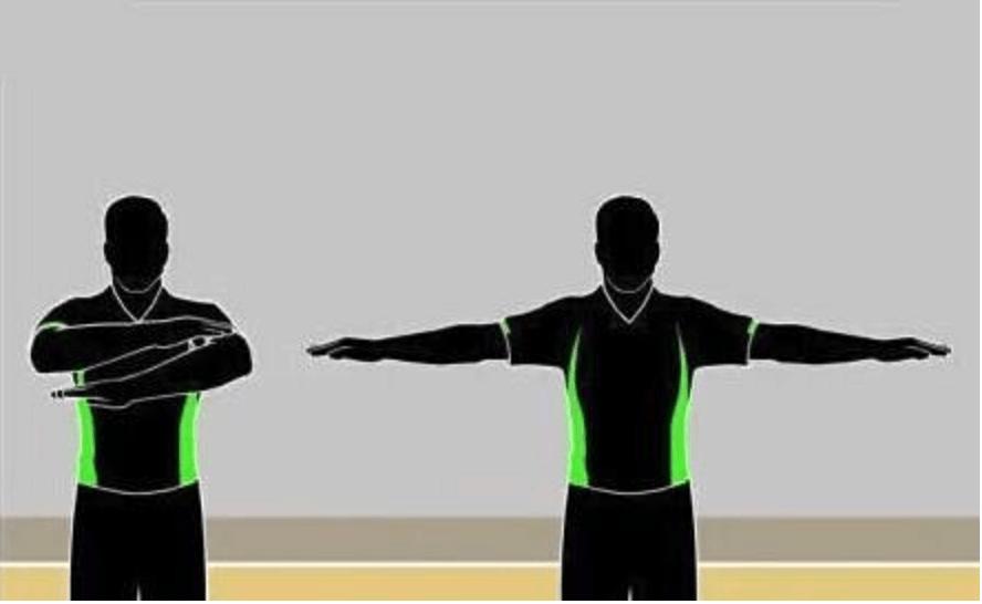 篮球比赛中的裁判手势图解