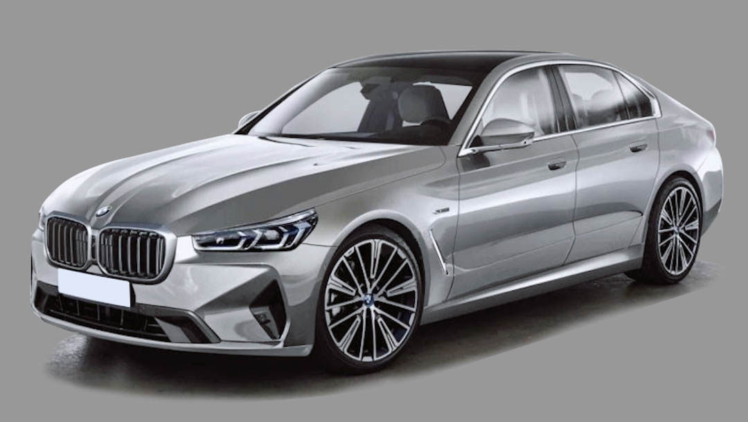 新款5系外观夜间效果,新款发现5隐藏车把手