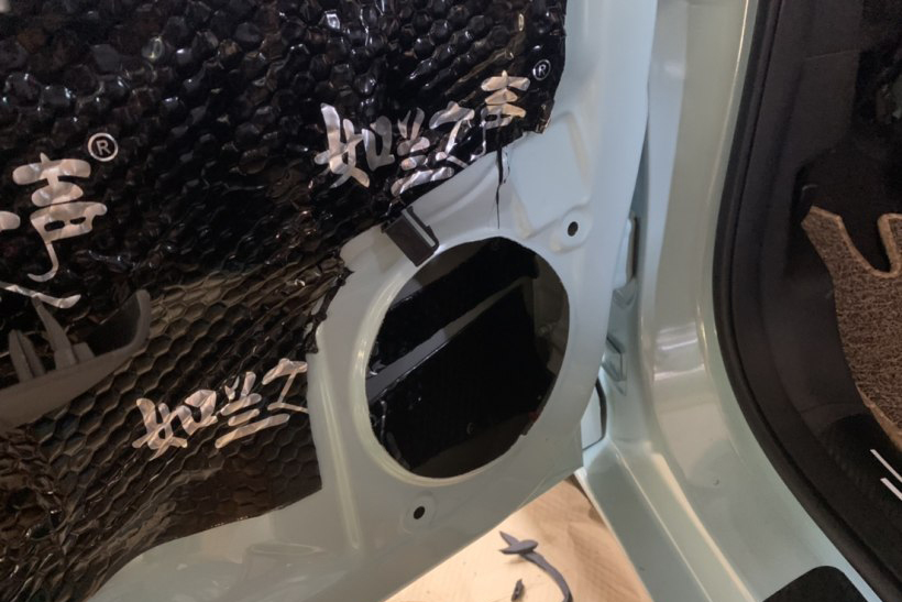 雷丁芒果改装车门音响案例,雷丁隔音效果