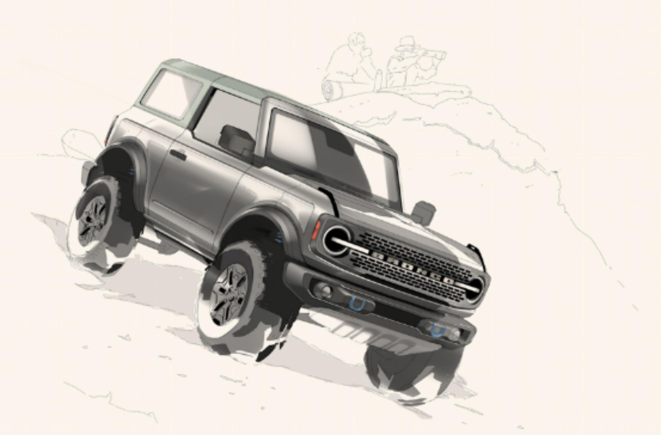 福特新款bronco有望春季发布,福特全新bronco假想图曝光