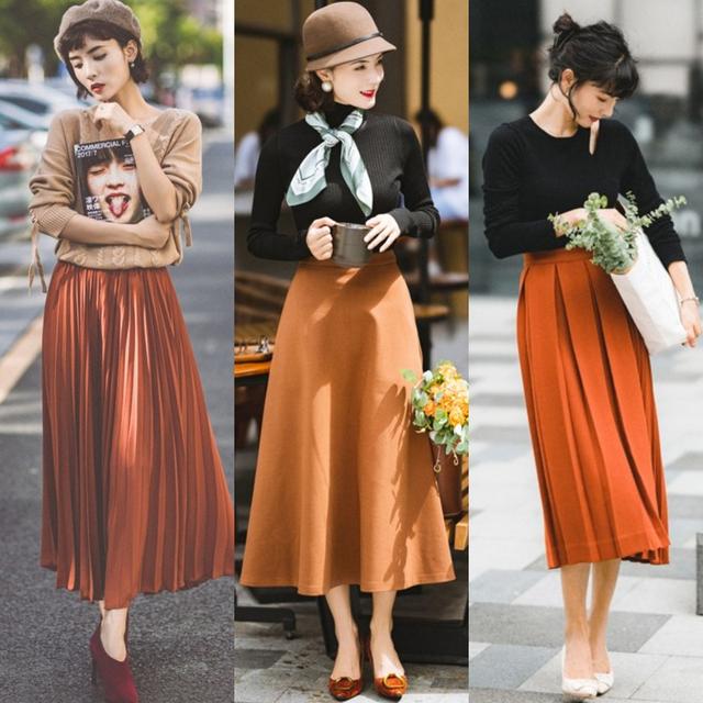 一条半身裙多种穿法夏季穿搭,穿半身裙该怎样穿搭