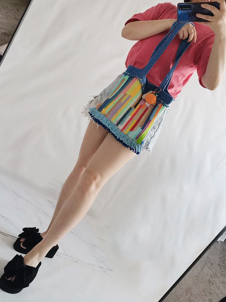 零线头可以钩什么,钩针复古小香风包包教程