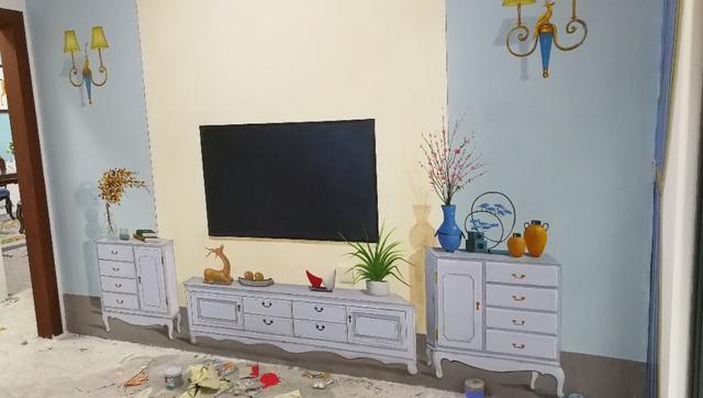 怎么给自己家的墙画墙绘,房地产3d效果图设计制作