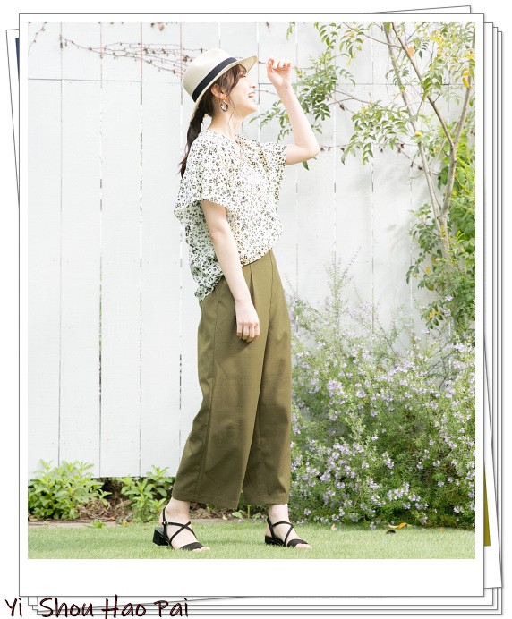 绿色阔腿裤搭配什么上衣女,绿色阔腿裤穿搭冬季女搭配