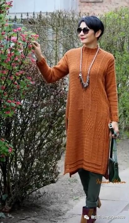 中老年人女冬季针织衫教程,针织中老年女装新款