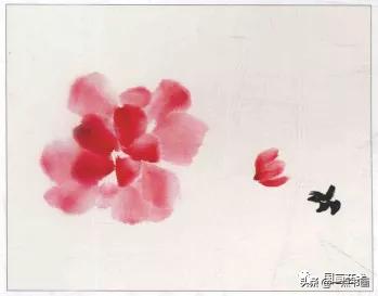 几组写意花鸟创作示范图解,国画小品写意花鸟图片欣赏