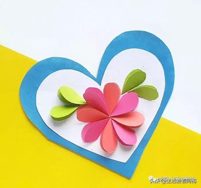 女儿亲手给老师做的教师节贺卡,老师你辛苦了教师节贺卡手工制作