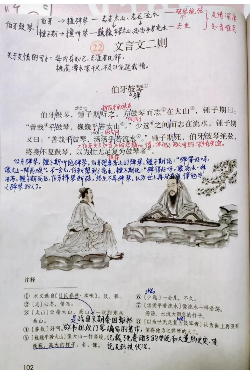 六年级上册第二十二课预习笔记,六年级上册语文第22课预习文言文