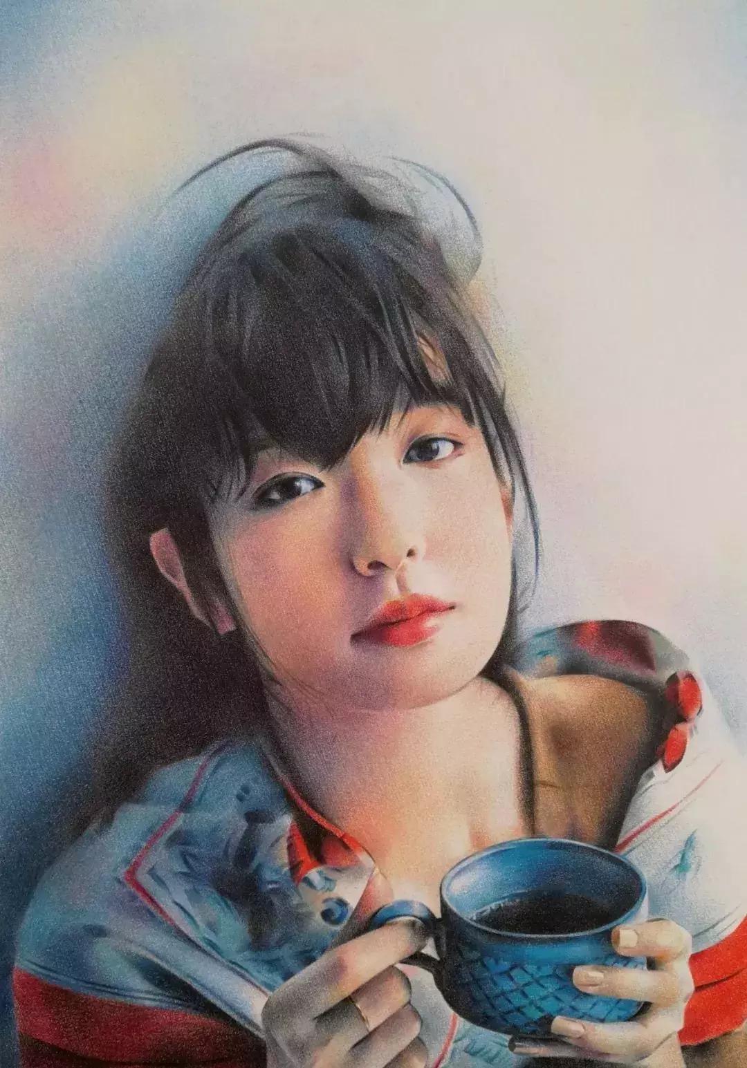 惊艳的彩铅画兔子,惊艳唯美的彩铅画