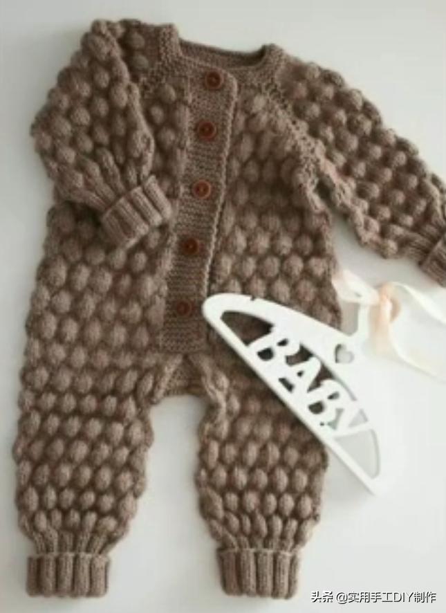 叶子针织宝宝连体衣裤教程 (连体婴儿裤子针织教程)