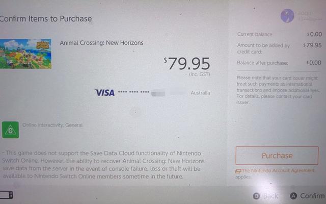 switch澳区买游戏,switch动物之森必买道具