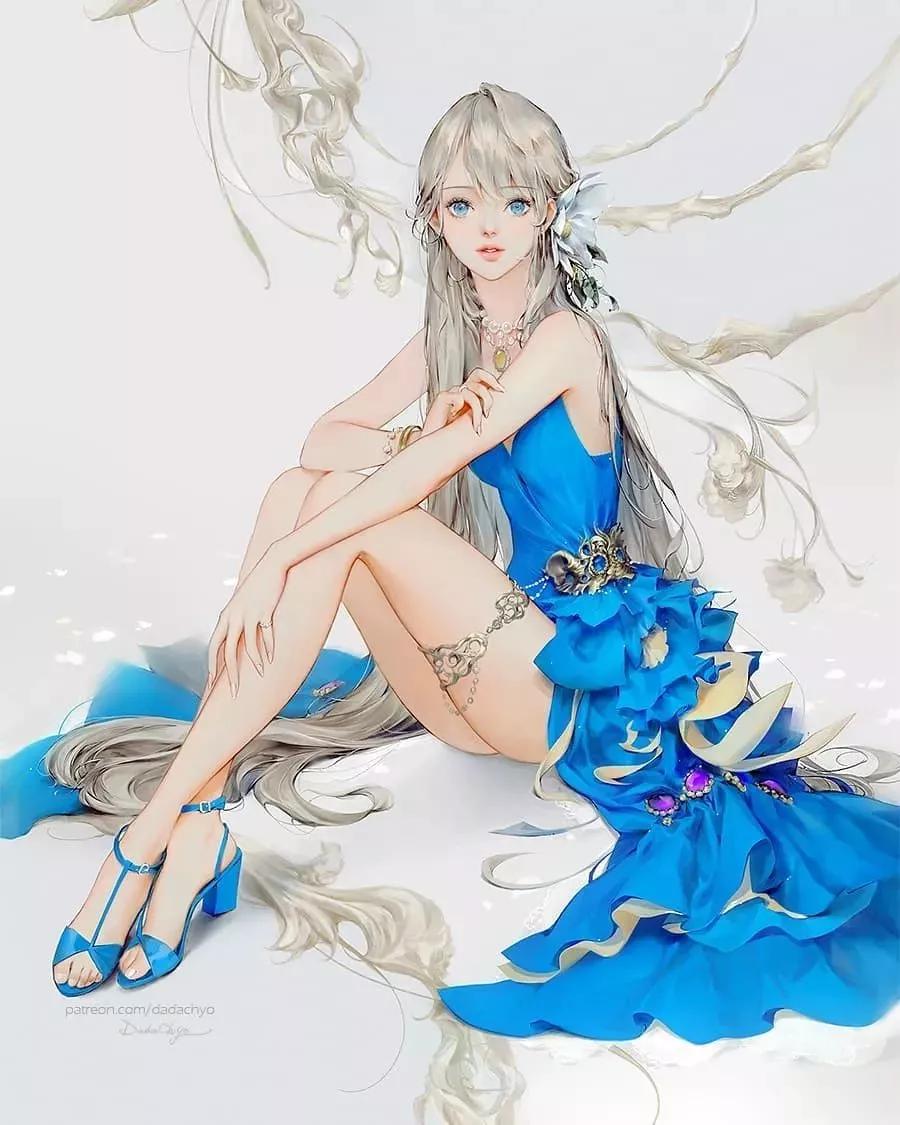 浓重的日式古风插画可爱又迷人,超有故事感的古风中国风插画